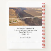 Carnet de bord du pilote étudiant Rio Grande Param (Dos)