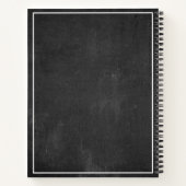 Carnet de bord vintage noir et blanc (Dos)