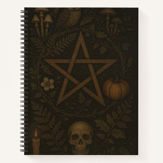 Carnet de botanique occulte à pentagramme (Devant)