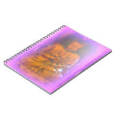 carnet de bouddha méditant d'aura violette (Côté gauche)