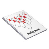 Carnet de Bowling Spiral Bound (Côté Droit)