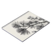 Carnet de branche d'aiguilles de pin neigeux (Côté gauche)