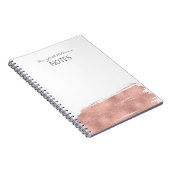 Carnet de broderie Rose moderne Gold (Côté Droit)