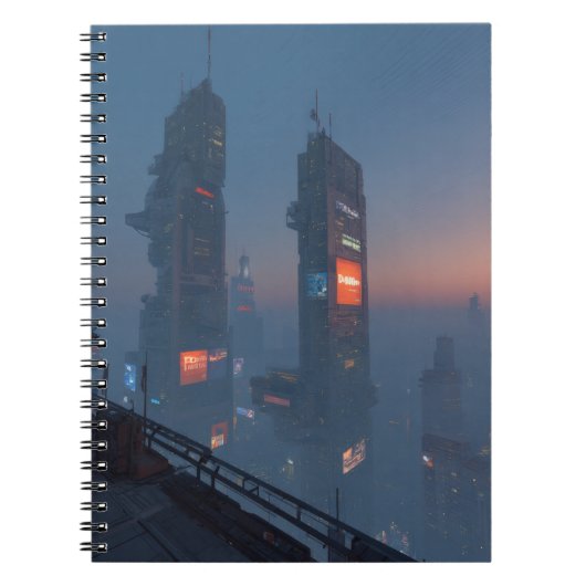 Carnet de brouillard Cyberpunk Skyline (Devant)