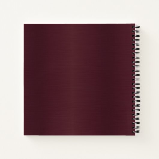 Carnet De Bump à Baby Keepsaké Grossesse Maroon (Dos)