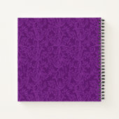 Carnet de cadre mauve foncé fraise (Dos)