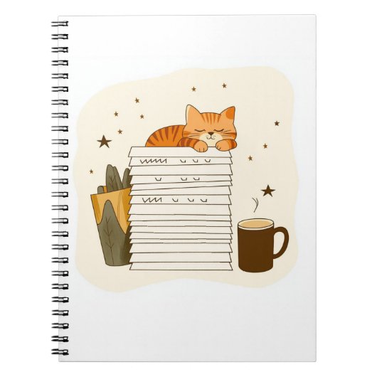 Carnet de café pour chat d'étude (Devant)