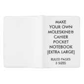 Carnet de CAHIER de XL personnalisé par coutume (Ouvert)