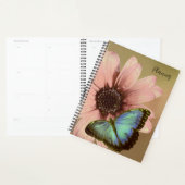 Carnet de calendrier planificateur Papillon (Devant avec enveloppe)