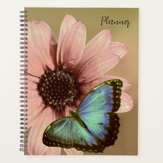 Carnet de calendrier planificateur Papillon (Devant)