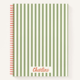 Carnet de calligraphie rouge rouge vert