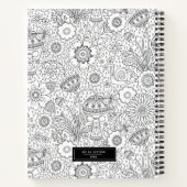 Carnet de carnet de croquis pour artiste noir (Dos)