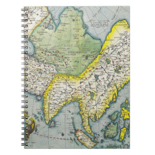 Carnet de carte de l'Asie de l'Est