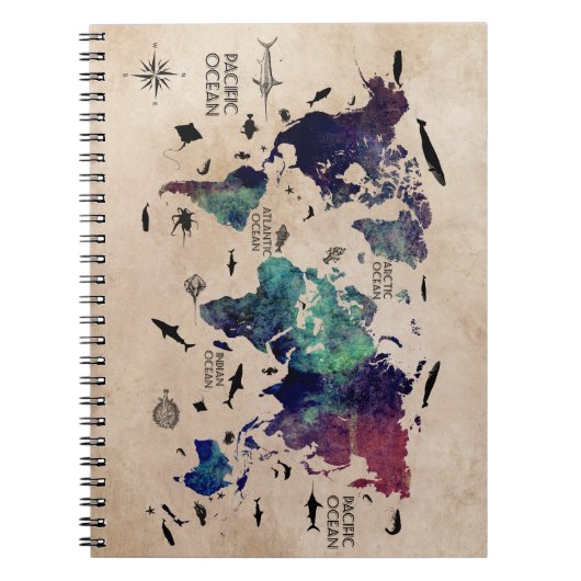 carnet de carte du monde (Devant)