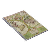 Carnet de carte Pastel Globe Hemisphères (Côté Droit)