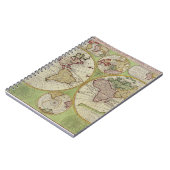Carnet de carte Pastel Globe Hemisphères (Côté gauche)
