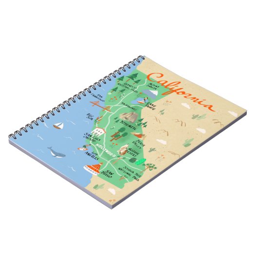 Carnet de cartes de Californie (Côté gauche)