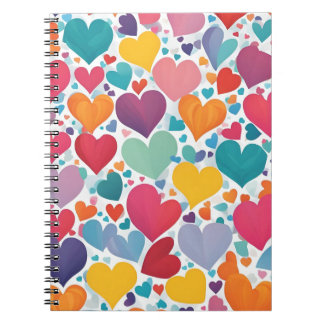 Carnet de célébration cardiaque - Amour coloré