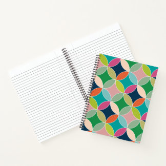 Carnet de cercles colorés lumineux