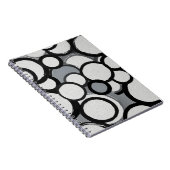 Carnet de cercles monochromes rétro (Côté Droit)