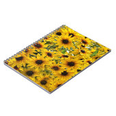 Carnet de champ de tournesols (Côté gauche)