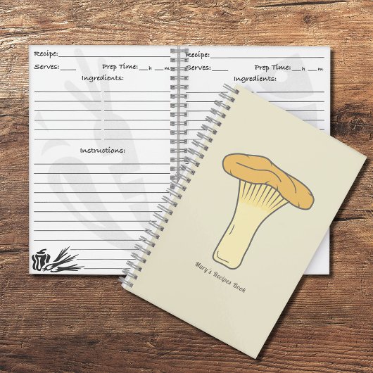 Carnet de champignons Chanterelle Botanique