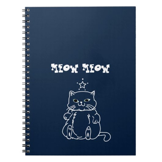 carnet de chat blanc (Devant)