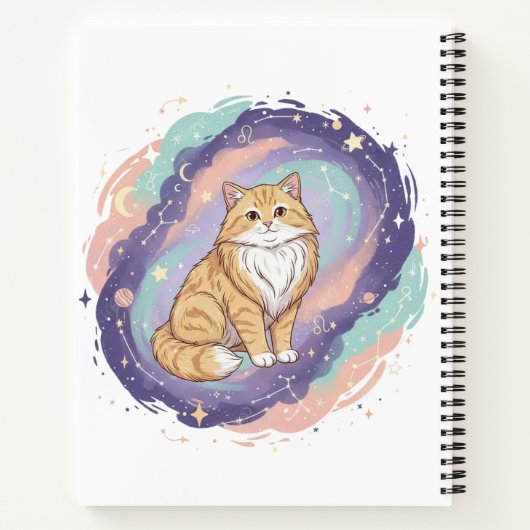 Carnet de chat cosmique Zodiac (Dos)