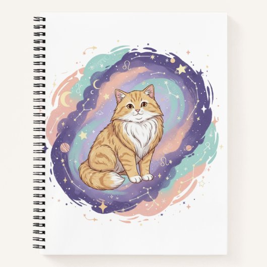 Carnet de chat cosmique Zodiac (Devant)