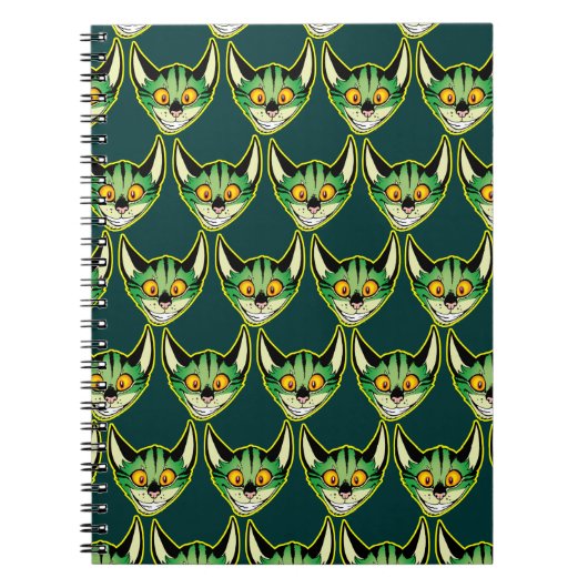 Carnet de chat de dessin fluorescent (Devant)