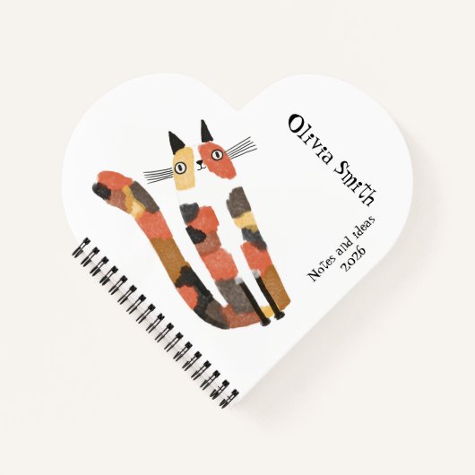 Carnet de chat mignon - Journal personnalisé des c (Devant)