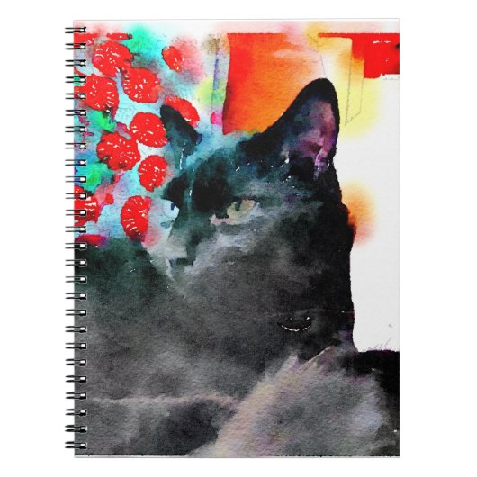 Carnet de chat noir (Devant)