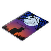 Carnet de chat noir Carnet d'art de chat personnal (Côté gauche)