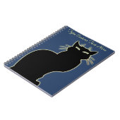 Carnet de chat noir Carnet d'art de chat personnal (Côté gauche)