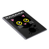 Carnet de chat noir géométrique (Côté Droit)