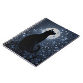 Carnet de chat noir Lune (Côté gauche)