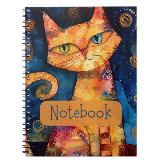 Carnet de chat orange (Devant)