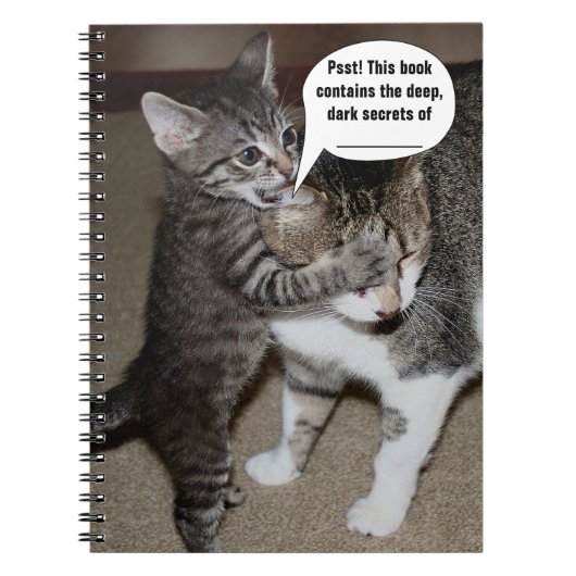 Carnet de chats mignons personnalisables (Devant)