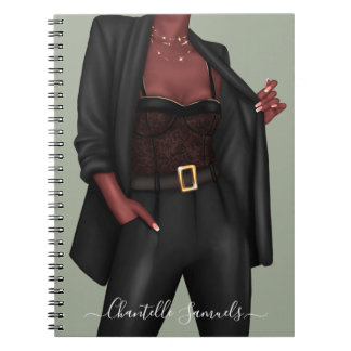 Carnet de chef de fille personnalisé