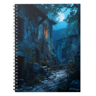 Carnet de chemin de village abandonné sur la Lune