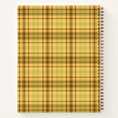 Carnet de chèque plaid jaune et vert (Dos)