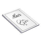 Carnet de cheveux | Cahier blanc (Côté Droit)
