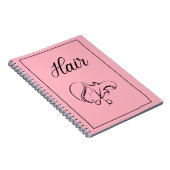 Carnet de cheveux | Carnet Blush (Côté Droit)