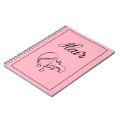 Carnet de cheveux | Carnet Blush (Côté gauche)