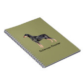 Carnet de chien de Pinscher de dobermann (Côté Droit)