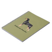 Carnet de chien de Pinscher de dobermann (Côté gauche)