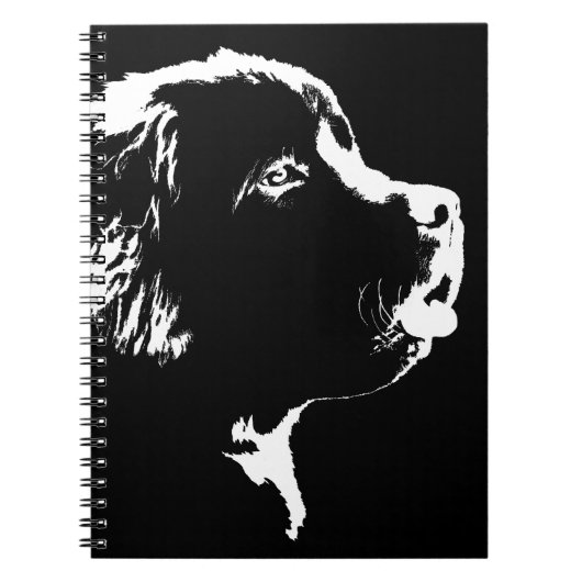 Carnet de chien de Terre-Neuve livre du Journal de (Devant)