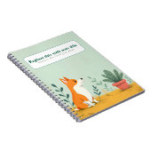 Carnet de chien personnalisé Cute Kawaii (Côté Droit)