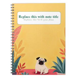 Carnet de chien personnalisé Cute Kawaii