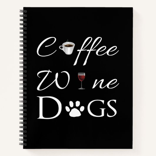 Carnet de chiens de vin de café (Devant)